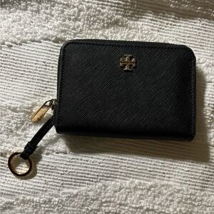Black Tory Burch card and key holder.